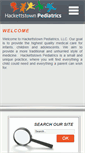 Mobile Screenshot of hackettstownpediatrics.net